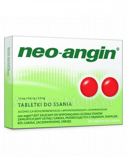 NEO-ANGIN Z CUKREM, 24 pastylki do ssania