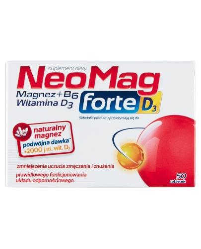  NEOMAG FORTE D3, Magnez, witamina D3 i B6, 50 tabletek - Apteka internetowa Melissa  