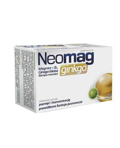  Neomag Ginkgo, 50 tabl. cena, opinie, właściwości - Apteka internetowa Melissa  