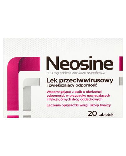  NEOSINE 500 mg, 20 tabl. Na zwiększenie odporności, cena, opinie, ulotka - Apteka internetowa Melissa  