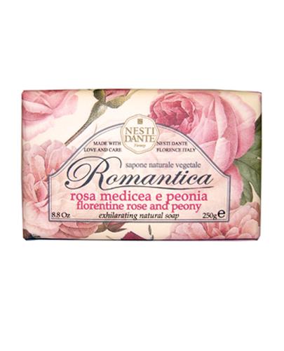 Nesti Dante Mydło toaletowe Romantica róża i peonia - 250 g - cena, opinie, właściwości - Drogeria Melissa