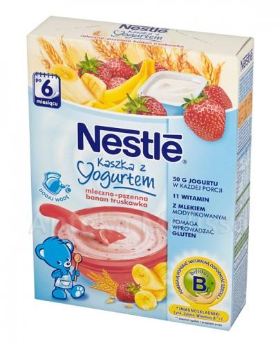 NESTLE Kaszka z jogurtem mleczno-pszenna banan truskawka po 6 m-cu - 250 g - Apteka internetowa Melissa