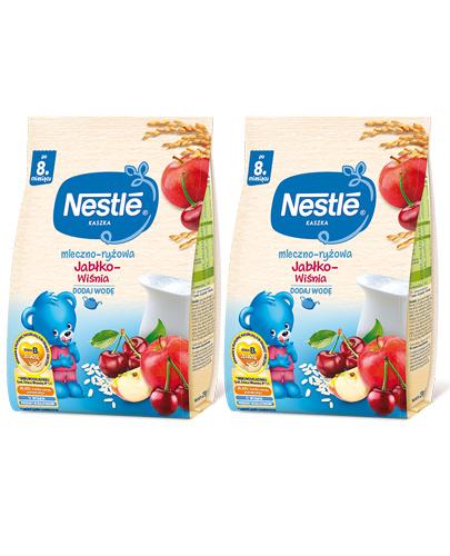 NESTLE Kaszka mleczno-ryżowa jabłko-wiśnia po 8 miesiącu - 2x230 g - Apteka internetowa Melissa