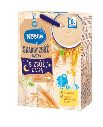 NESTLE ZDROWY BRZUSZEK Kaszka 5 zbóż z lipą po 6 m-cu - 250 g - Apteka internetowa Melissa