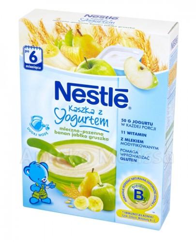NESTLE Kaszka z jogurtem mleczno-pszenna banan jabłko gruszka po 6 m-cu - 250 g - Apteka internetowa Melissa