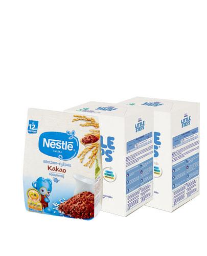  Nestle LITTLE STEPS 3 Mleko modyfikowane dla dzieci po 1 roku - 2 x 600 g - uzupełnienie diety + NESTLE Kaszka mleczno-ryżowa kakao, po 12 miesiącu - 230 g   - Apteka internetowa Melissa  