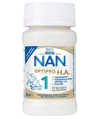 NESTLE NAN OPTIPRO HA 1 Mleko początkowe w płynie hypoalergiczne - 90 ml - Apteka internetowa Melissa