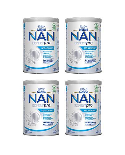 Nestle NAN EXPERT Bezlaktozowy mleko początkowe dla niemowląt od urodzenia - 4 x 400 g - cena, opinie, właściwości - Apteka internetowa Melissa