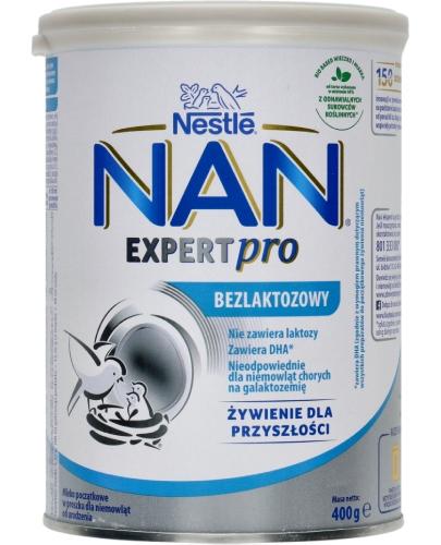 Nestle NAN EXPERT PRO Bezlaktozowy mleko początkowe dla niemowląt od urodzenia, 400 g - Apteka internetowa Melissa  