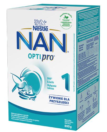 Nestle NAN OPTIPRO 1 Mleko początkowe dla niemowląt od urodzenia - 800 g - cena, opinie, skład - Drogeria Melissa
