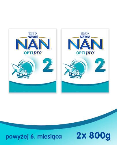 Nestle Nan Optipro 2 Mleko Modyfikowane W Proszku Po 6 Miesiącu 2 X 800 G