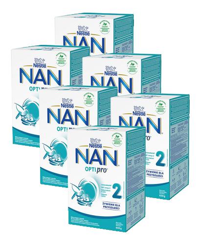  Nestle Nan Optipro 2 Mleko początkowe dla niemowląt powyżej 6. miesiąca, 6 x 650 g, cena, opinie, właściwości - Apteka internetowa Melissa  