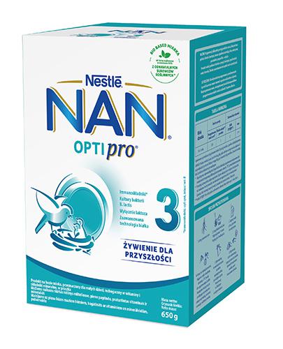  Nestle Nan Optipro 3 Mleko modyfikowane wzbogacone w witaminy i składniki mineralne dla dzieci po 1. roku życia, 650 g - Apteka internetowa Melissa  