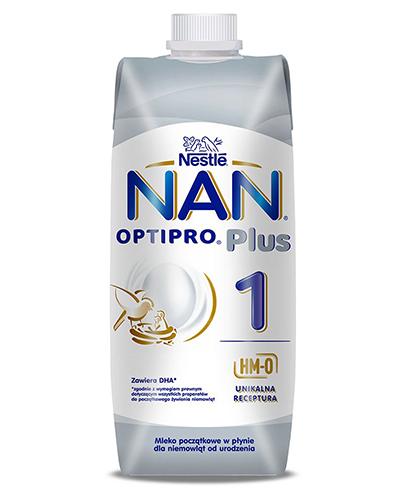  Nestle Nan Optipro Plus 1 HM-O Mleko początkowe w płynie dla niemowląt od urodzenia - 500 ml - cena, opinie, właściwości - Apteka internetowa Melissa  