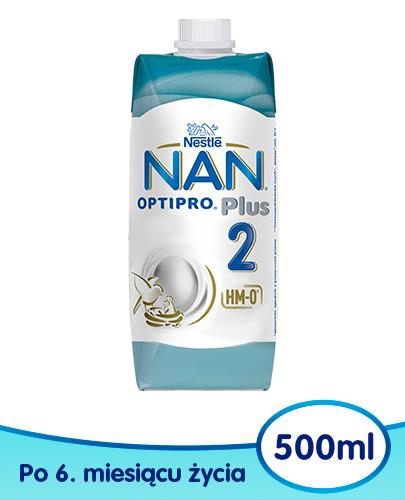 Nestle Nan Optipro Plus 2 HM-O Mleko następne w płynie dla niemowląt po 6. miesiącu - 500 ml - cena, opinie, właściwości - Apteka internetowa Melissa