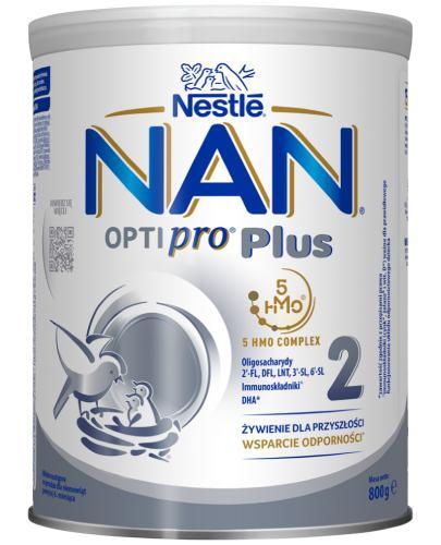 NESTLE NAN OPTIPRO PLUS 2 HM-O Mleko modyfikowane w proszku po 6 miesiącu - 800 g (puszka) - Drogeria Melissa