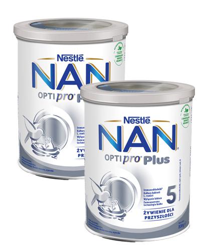 Nestle Nan OptiPro Plus 5 Produkt na bazie mleka dla małych dzieci po 2,5 roku życia, 2 x 800 g, cena, opinie, skład - Apteka internetowa Melissa  