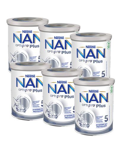 Nestle Nan OptiPro Plus 5 Produkt na bazie mleka dla małych dzieci po 2,5 roku życia, 6 x 800 g, cena, wskazania, opinie - Apteka internetowa Melissa  