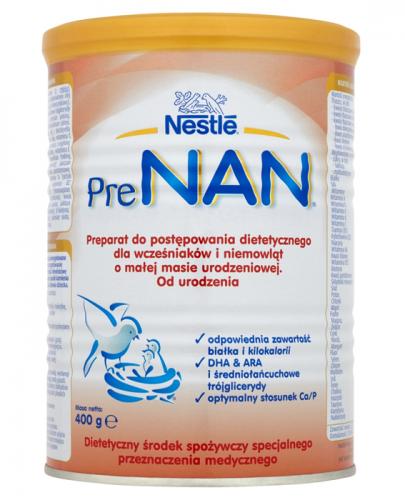  Nestle PreNAN preparat dla wcześniaków i niemowląt o małej masie urodzeniowej - 400 g - Apteka internetowa Melissa  