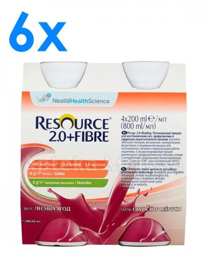 RESOURCE 2.0 FIBRE Smak owoców leśnych - 24 x 200 ml - Apteka internetowa Melissa