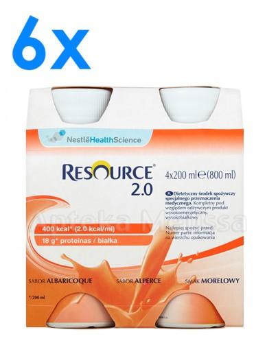 RESOURCE 2.0 Smak morelowy - 24 x 200 ml - Apteka internetowa Melissa