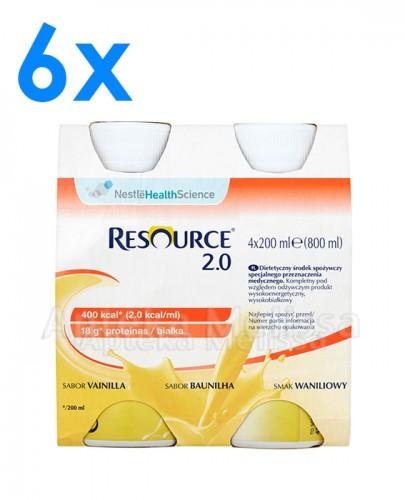 RESOURCE 2.0 Smak waniliowy - 24 x 200 ml - Apteka internetowa Melissa