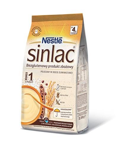  Nestle Sinlac Bezglutenowy Produkt Zbożowy Bez Laktozy Soi dla niemowląt po 4 miesiącu, 500 g, cena, opinie, składniki - Apteka internetowa Melissa  