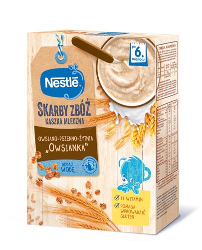 NESTLE SKARBY ZBÓŻ Kaszka mleczna owsiano-pszenno-żytnia 'Owsianka' po 6 m-cu - 250 g - Apteka internetowa Melissa