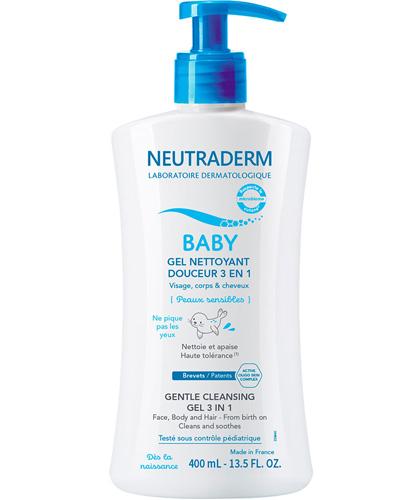  Neutraderm Baby Łagodny żel myjący 3 w 1 Twarz, ciało i włosy, 400 ml - Apteka internetowa Melissa  