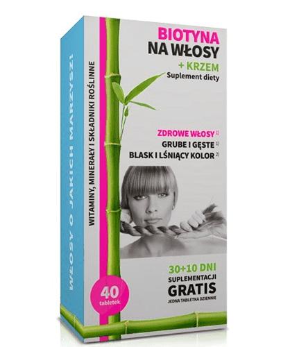  Noble Health Biotyna na włosy + Krzem, 40 tabletek - Apteka internetowa Melissa  