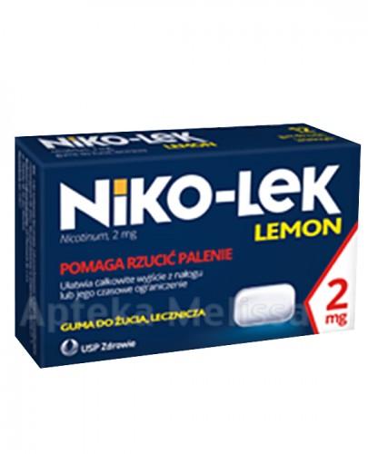 NIKO-LEK (NICCOREX) LEMON 2 mg gumy do żucia - 24 szt. - Apteka internetowa Melissa