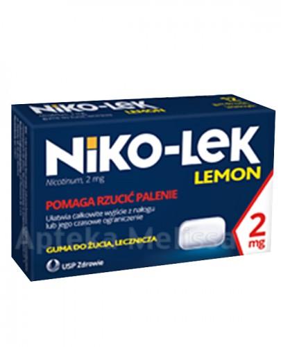  NIKO-LEK (NICCOREX) LEMON 2 mg gumy do żucia, 24 szt. - Apteka internetowa Melissa  