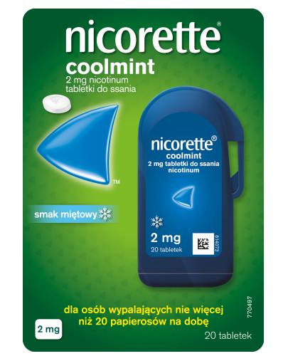 NICORETTE Coolmint 2 mg - 20 tabl. Na rzucanie palenia - cena, opinie, stosowanie - Apteka internetowa Melissa