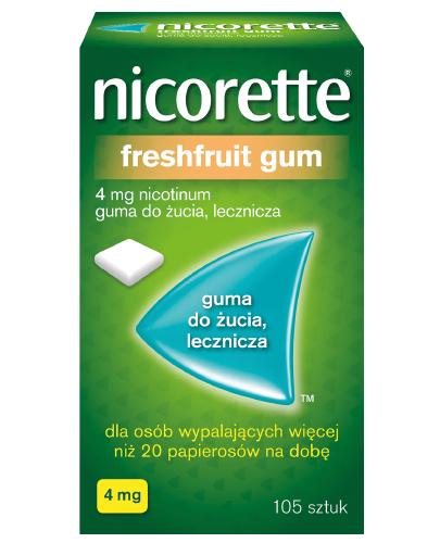 NICORETTE Fresh Fruit 4 mg - 105 szt. Na rzucanie palenia - cena, opinie, stosowanie - Apteka internetowa Melissa