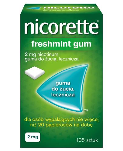  NICORETTE Freshmint 2 mg - 105 szt. Na rzucanie palenia - cena, opinie, właściwości - Apteka internetowa Melissa  