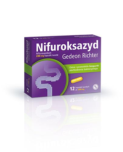 Nifuroksazyd Gedeon Richter, 200 mg, kapsułki twarde, 12 sztuk