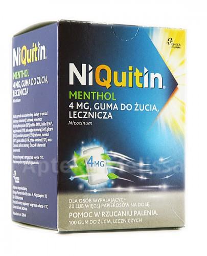  NIQUITIN MENTHOL Guma do żucia 4 mg - 100 szt. - Apteka internetowa Melissa  