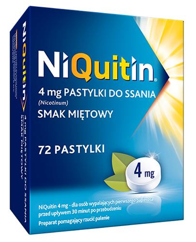 NIQUITIN Pastylki do ssania o smaku miętowym 4 mg - 72 szt. Data ważności: 2019.10.30 - Apteka internetowa Melissa