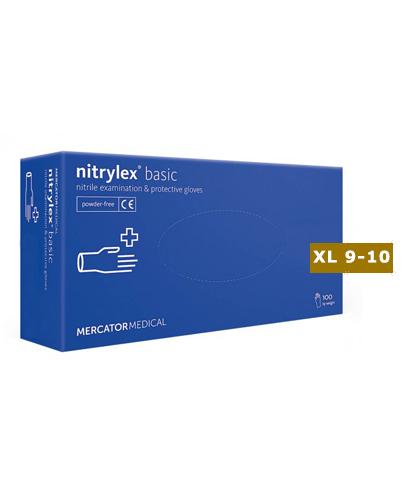  Nitrylex Basic Rękawice bezpudrowe nitrylowe XL 9-10 - 100 szt. Rękawice ochronne - cena, opinie, stosowanie  - Apteka internetowa Melissa  