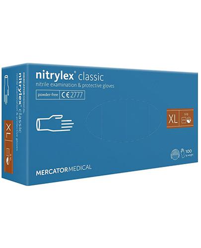  Nitrylex Classic Rękawice diagnostyczne i ochronne nitrylowe bezpudrowe XL 9-10 niebieskie - 100 szt. - cena, opinie, stosowanie - Apteka internetowa Melissa  