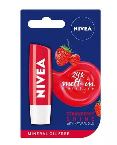  NIVEA 24h MELT-IN MOISTURE Strawberry Shine pielęgnująca pomadka do ust - 4,8 g - Apteka internetowa Melissa  