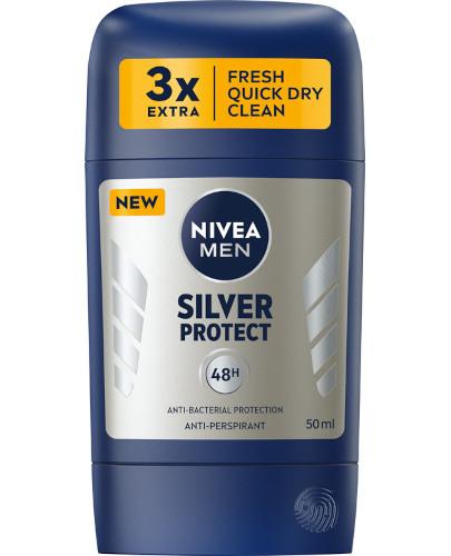  NIVEA MEN Antybakteryjny antyperspirant w sztyfcie Silver Protect, 50 ml - Apteka internetowa Melissa  