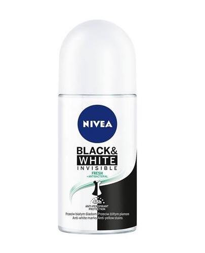  NIVEA BLACK&WHITE INVISIBLE FRESH Antyperspirant w kulce 48h - 50 ml - Apteka internetowa Melissa  
