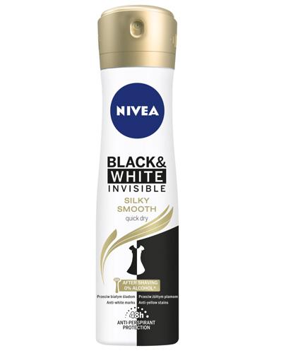  NIVEA BLACK&WHITE INVISIBLE SILKY SMOOTH Antyperspirant 48h - 150 ml - cena, opinie, właściwości  - Apteka internetowa Melissa  