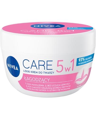  NIVEA CARE Lekki krem do twarzy 3w1 łagodzący - 100 ml. Cera sucha i wrażliwa. - Apteka internetowa Melissa  