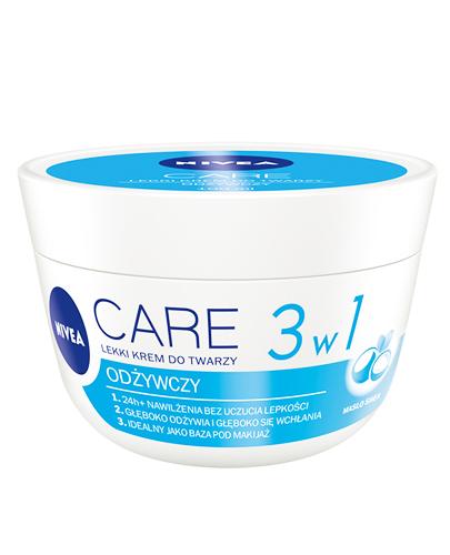 NIVEA CARE Lekki krem do twarzy 3w1 odżywczy - 100 ml. Każdy typ skóry. - Apteka internetowa Melissa