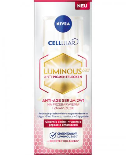  NIVEA Cellular Luminous 630® Anti-age serum 2w1 na przebarwienia i zmarszczki, 30 ml - Apteka internetowa Melissa  