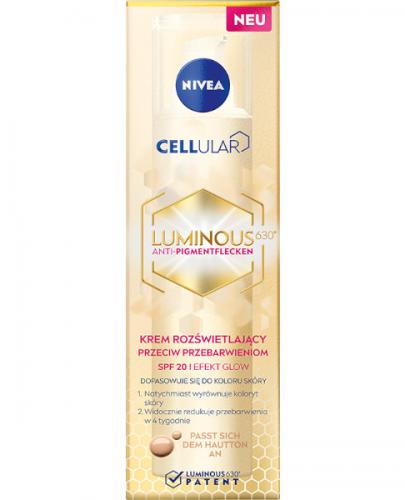  NIVEA CELLULAR LUMINOUS630® Krem rozświetlający przeciw przebarwieniom SPF20, 40 ml - Apteka internetowa Melissa  