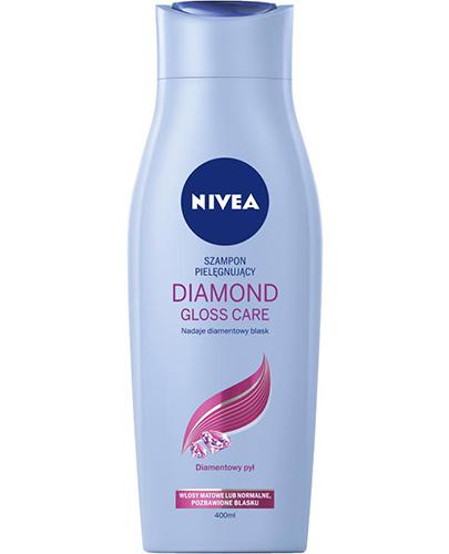  Nivea Diamond Gloss Szampon do włosów wzbogacony serum dodającym blasku, 400 ml, cena, opinie, właściwości  - Apteka internetowa Melissa  