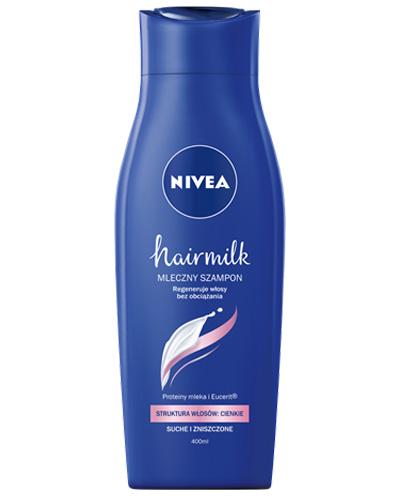  NIVEA HAIRMILK Mleczny szampon do włosów cienkich - 400 ml - Apteka internetowa Melissa  